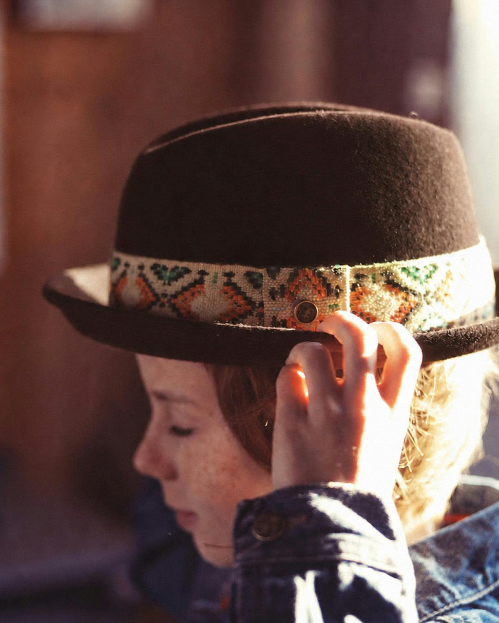 The New Shine Felt Hat - KIDS - CHOCOLATE