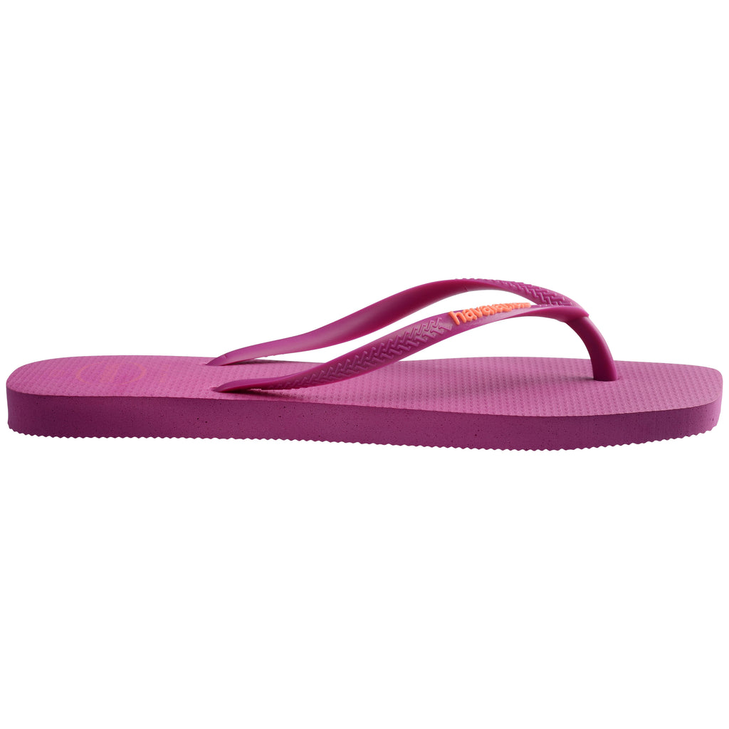 Slim Square Toe Logo Thongs