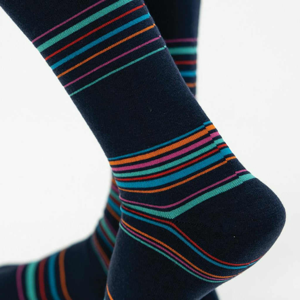 Navy Retro Stripes