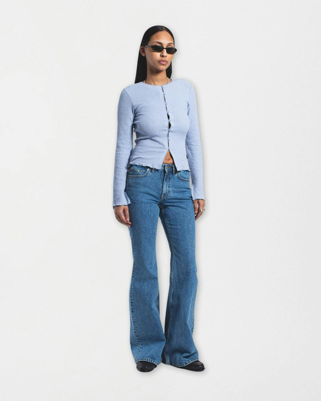 Elba Mid Bootcut Jeans - Bay Sky Retro