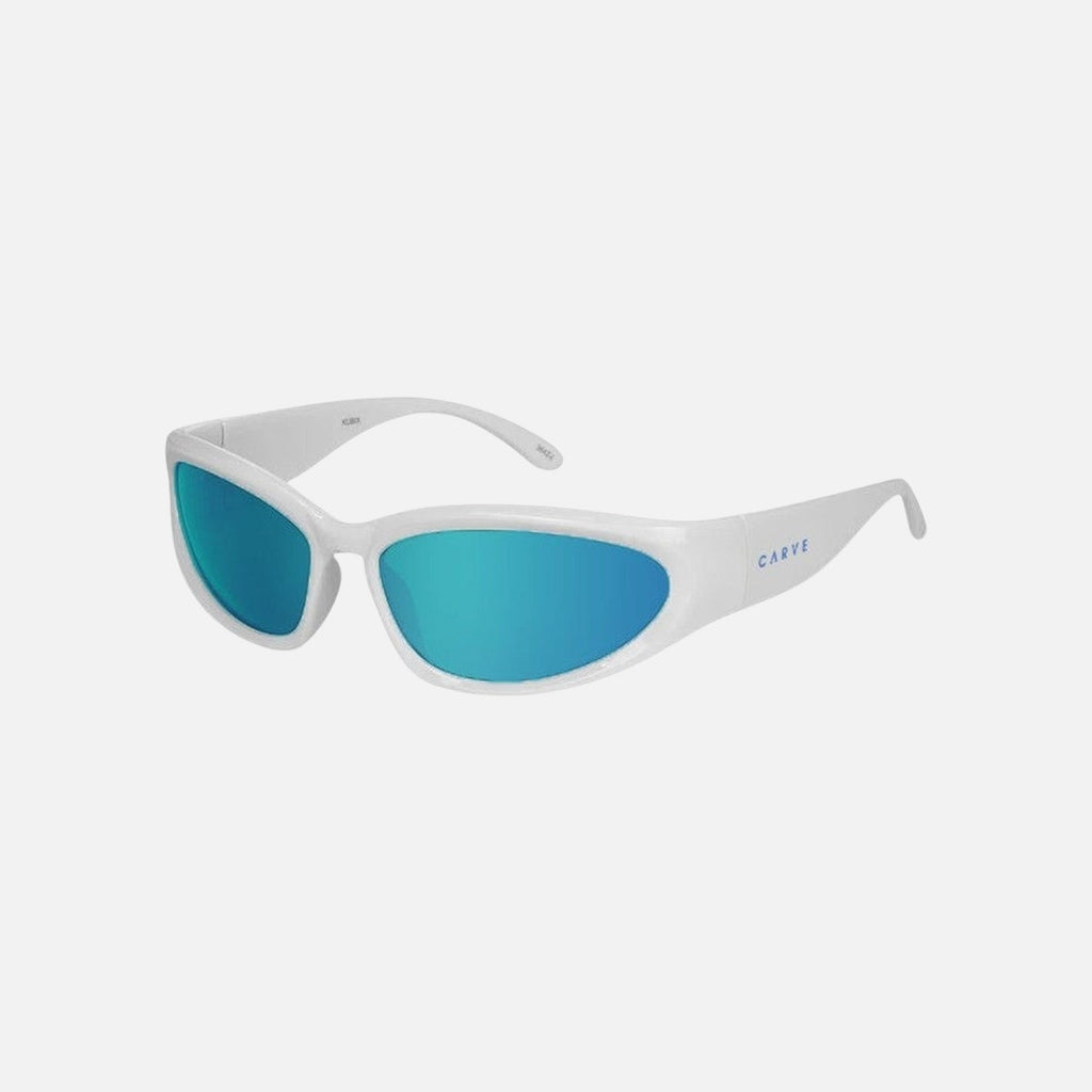 KUBIX - Gloss White Frame, Grey Lens with Blue Iridium
