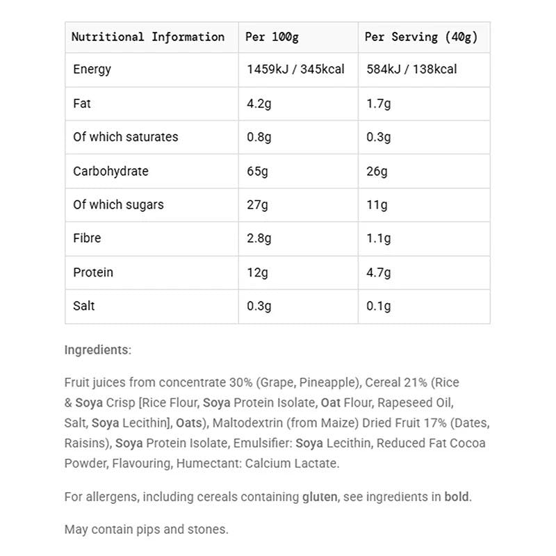 GO Energy Mini Bar 40G 30 Pack Chocolate Fudge