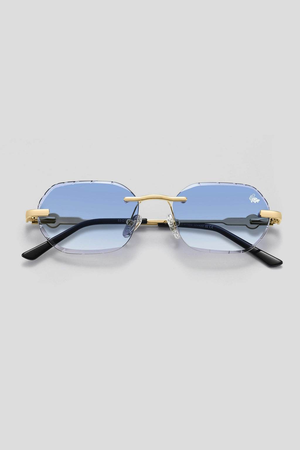 Diamond Cut Willow Blue | Gold