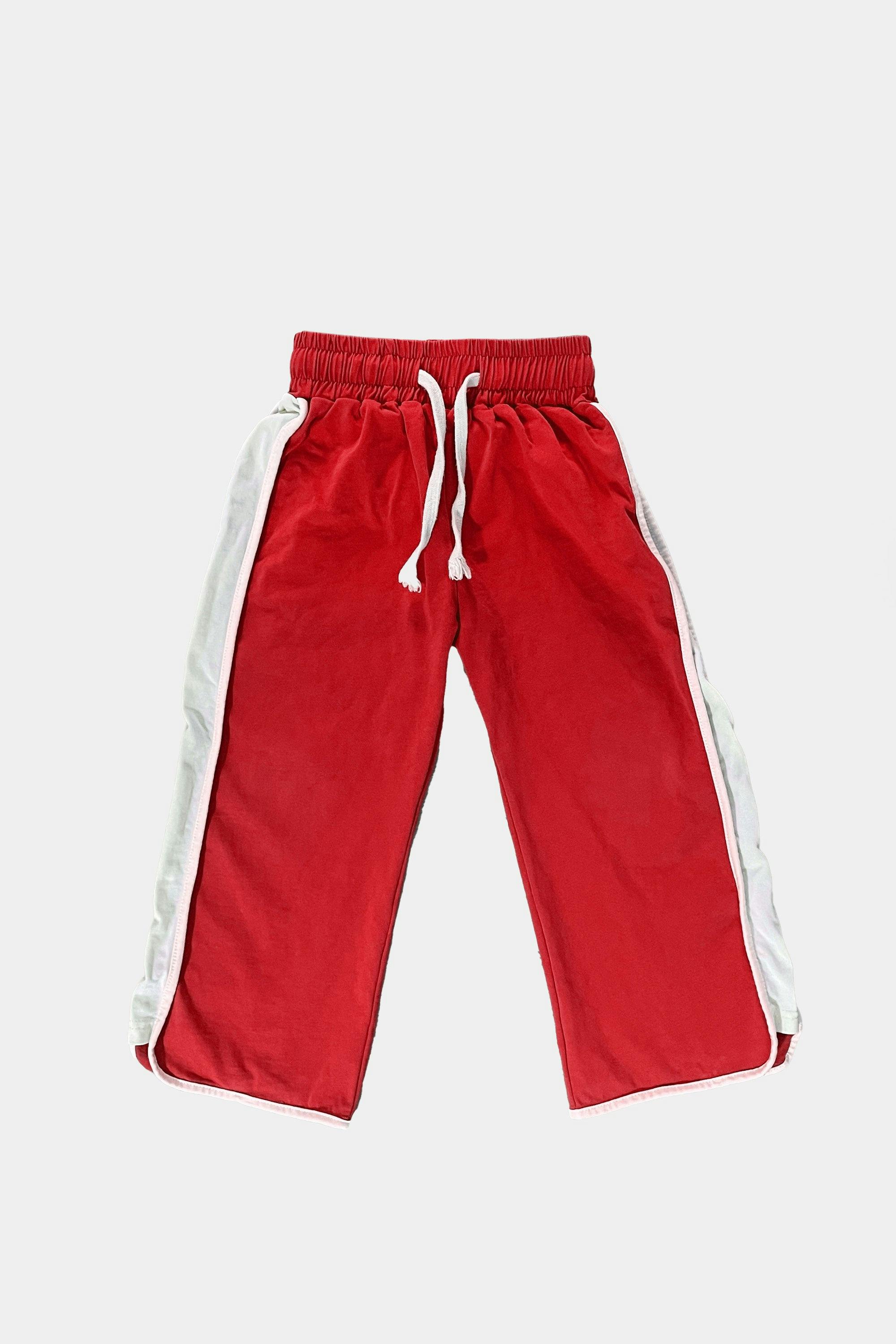 Kids Lazy Day Retro Pants - Red