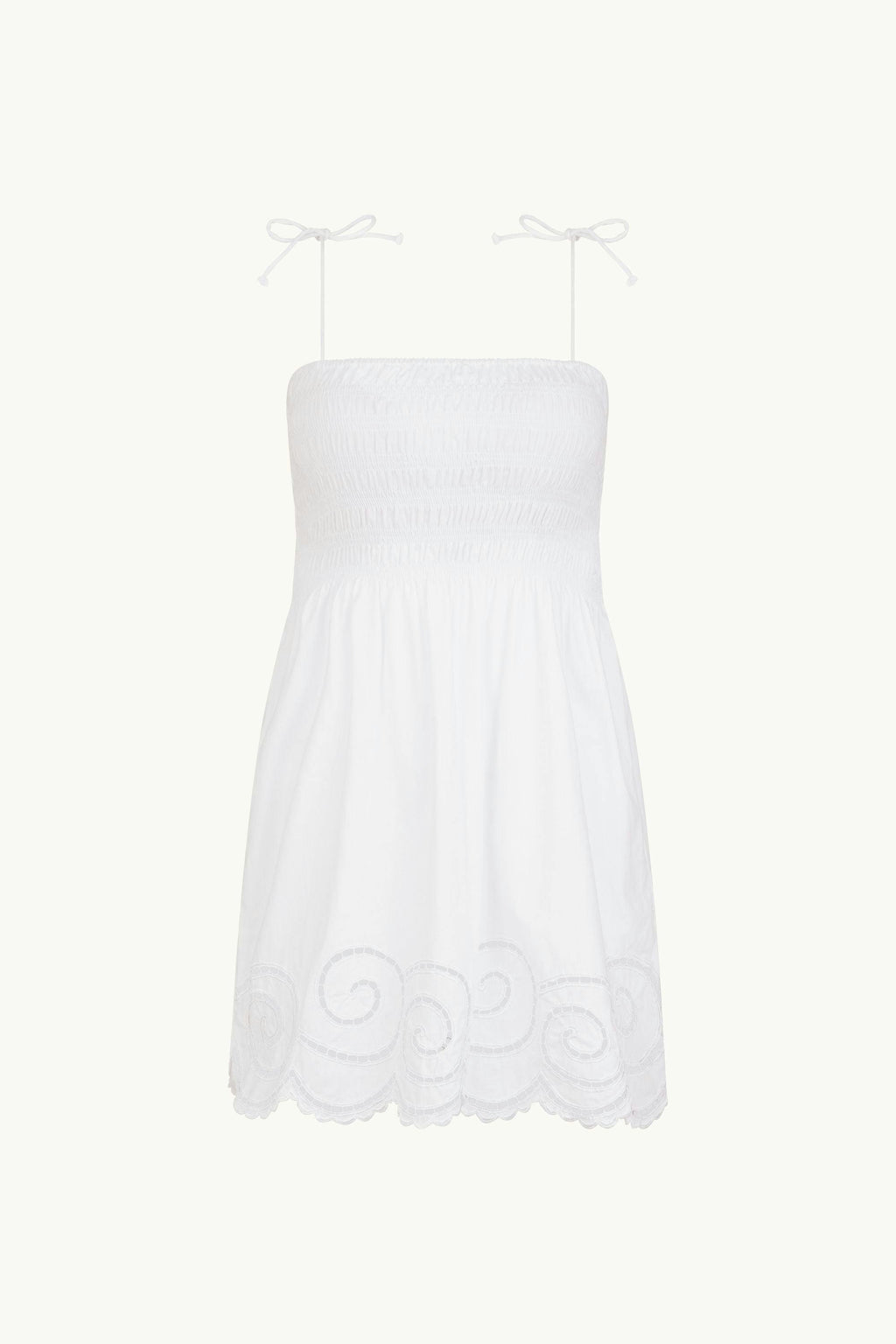 SEA WHIRL MINI DRESS - WHITE