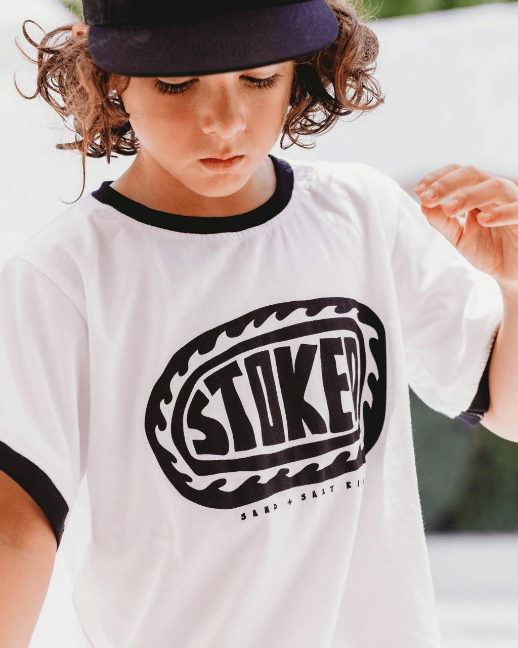 STOKED Tee White