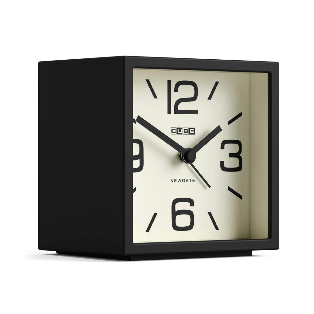 Newgate Cube Mantel Clock-Black