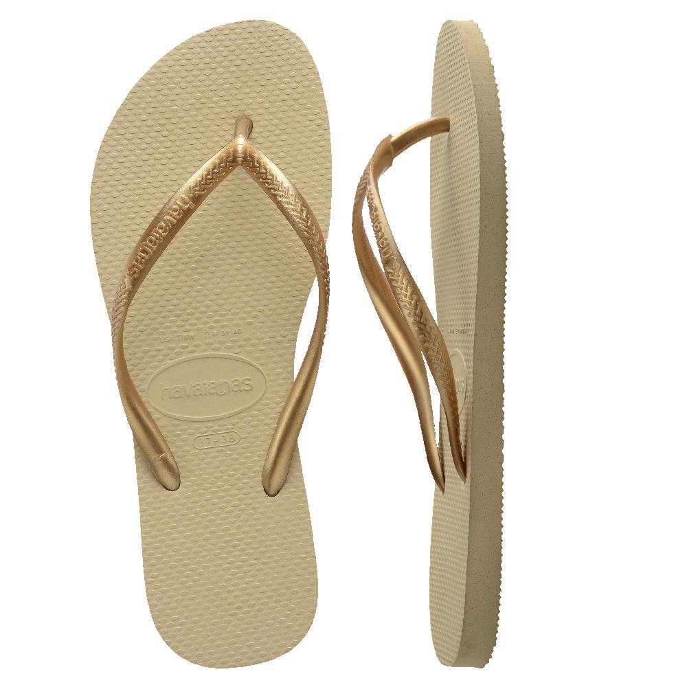 Slim Metallic Thongs