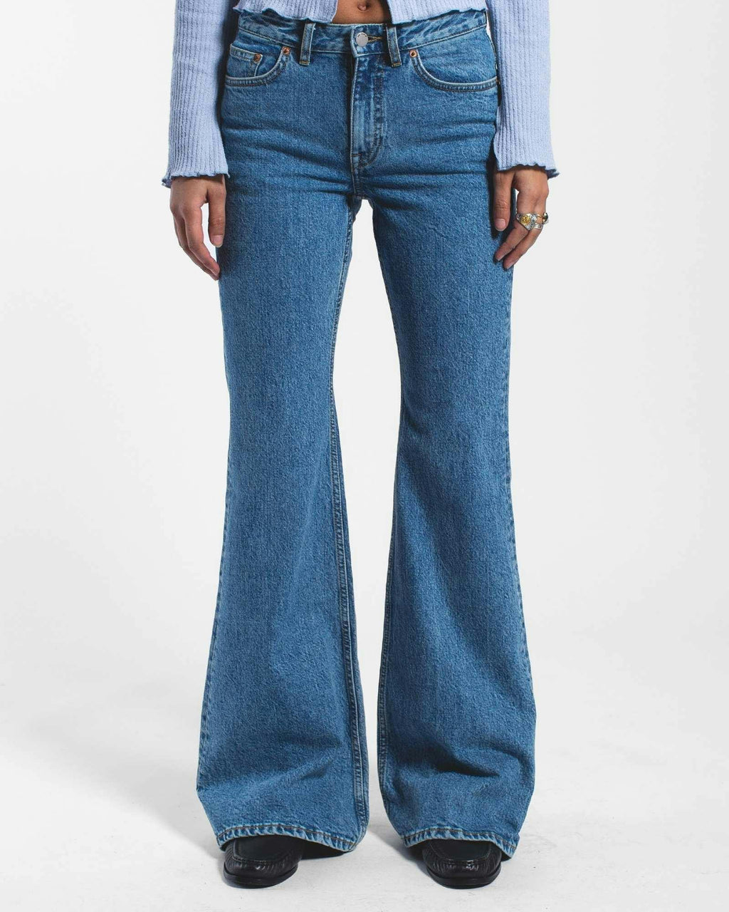 Elba Mid Bootcut Jeans - Bay Sky Retro
