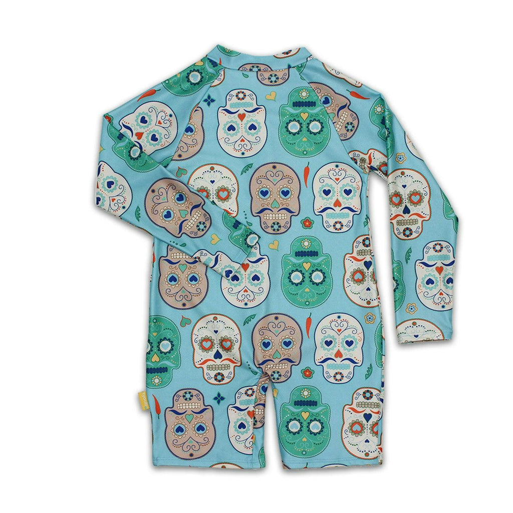 Tyoub Long Sleeve All-In-One Sunsuit Skulls Amigo Kids