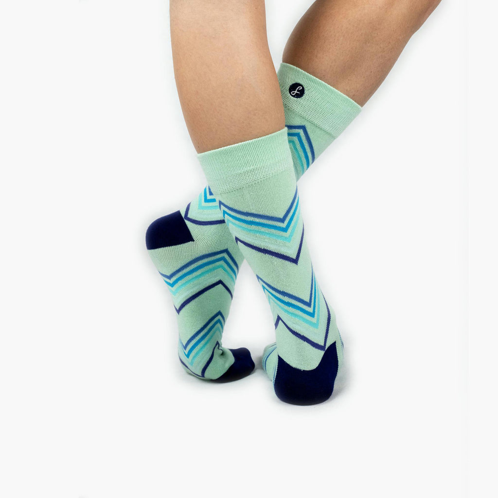Teal Zig Zag