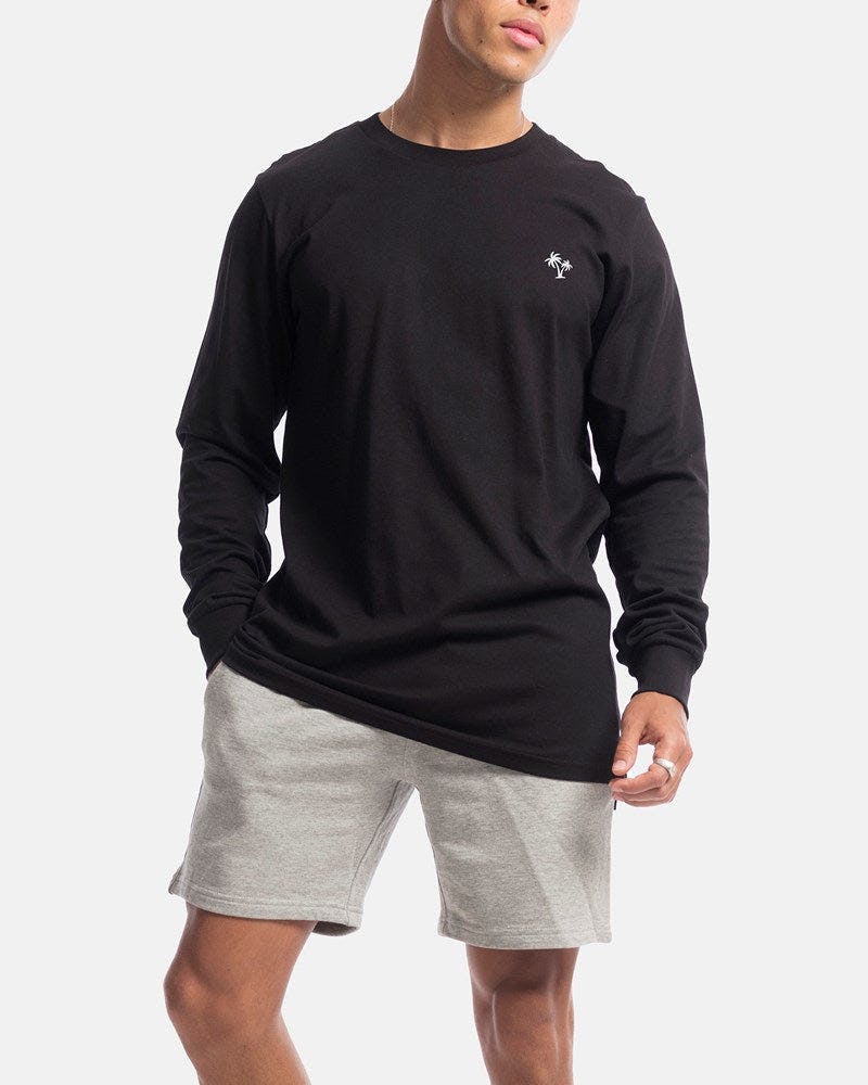 Palm Embroidery Long Sleeve Tee
