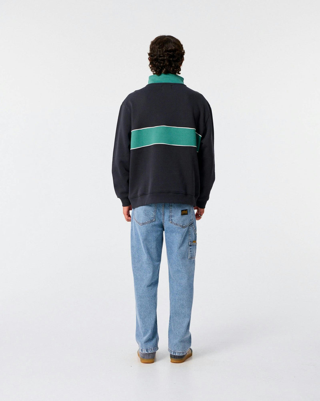 Blade Quarter Zip Crew - Vintage Black