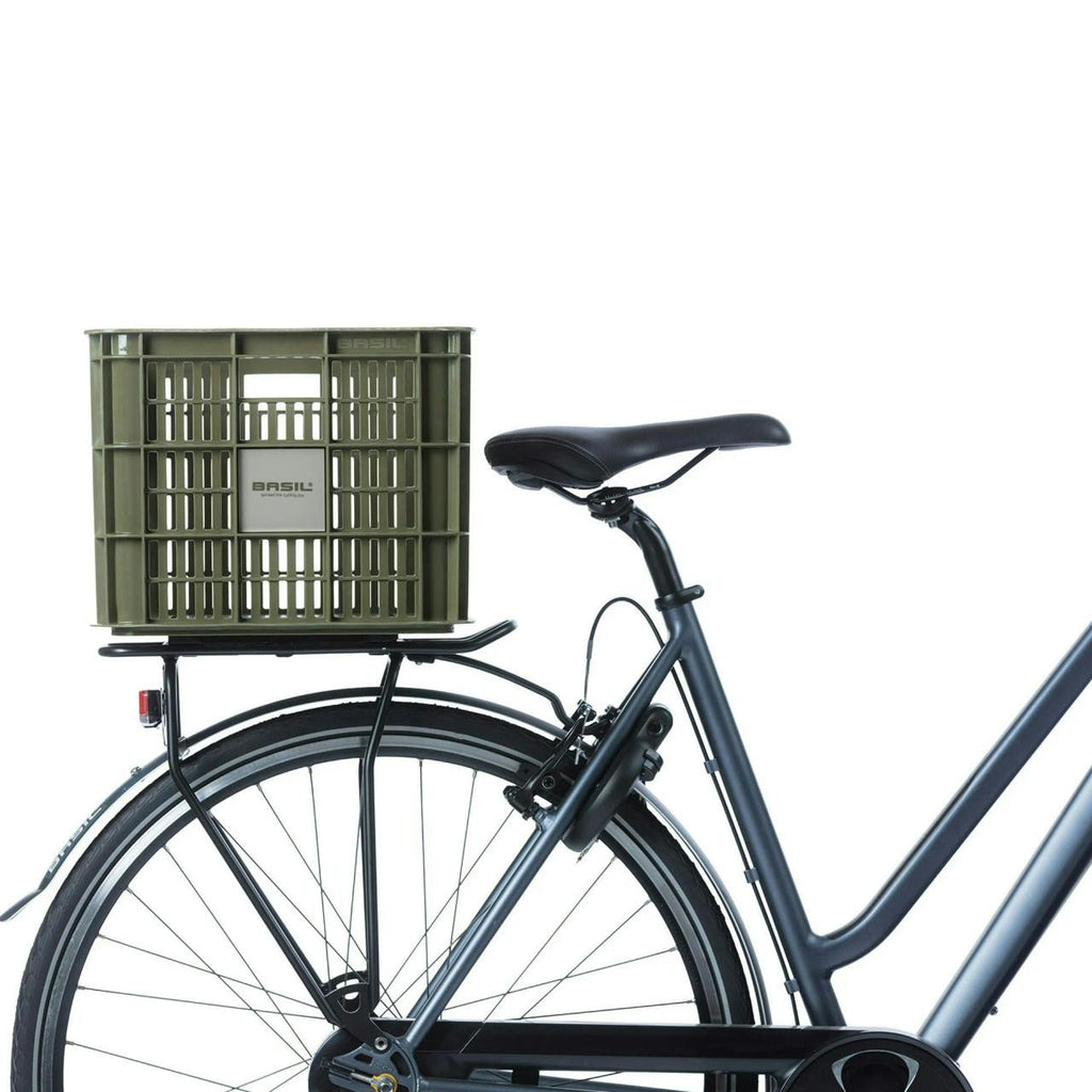 Bicycle Crate L 40L Recycled Moss Green