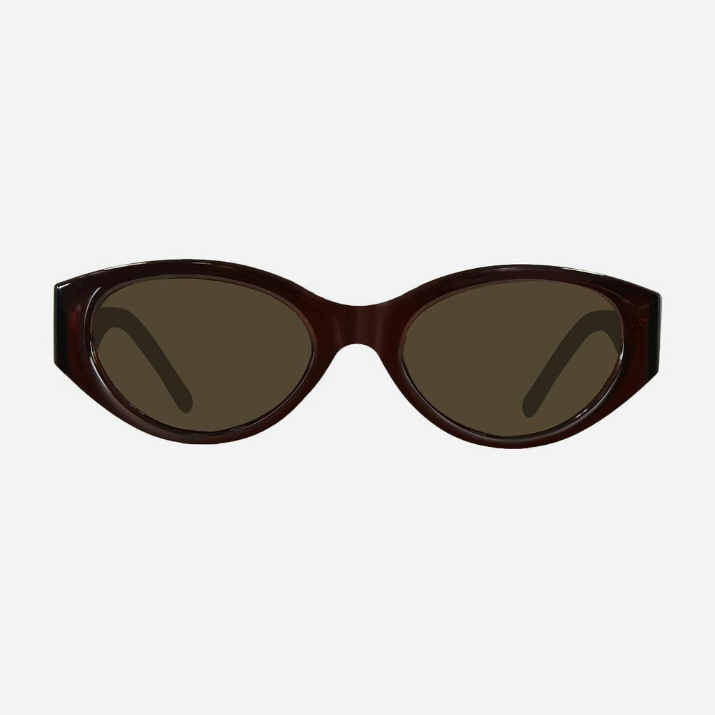 Lola - Dark Brown with Brown Lens
