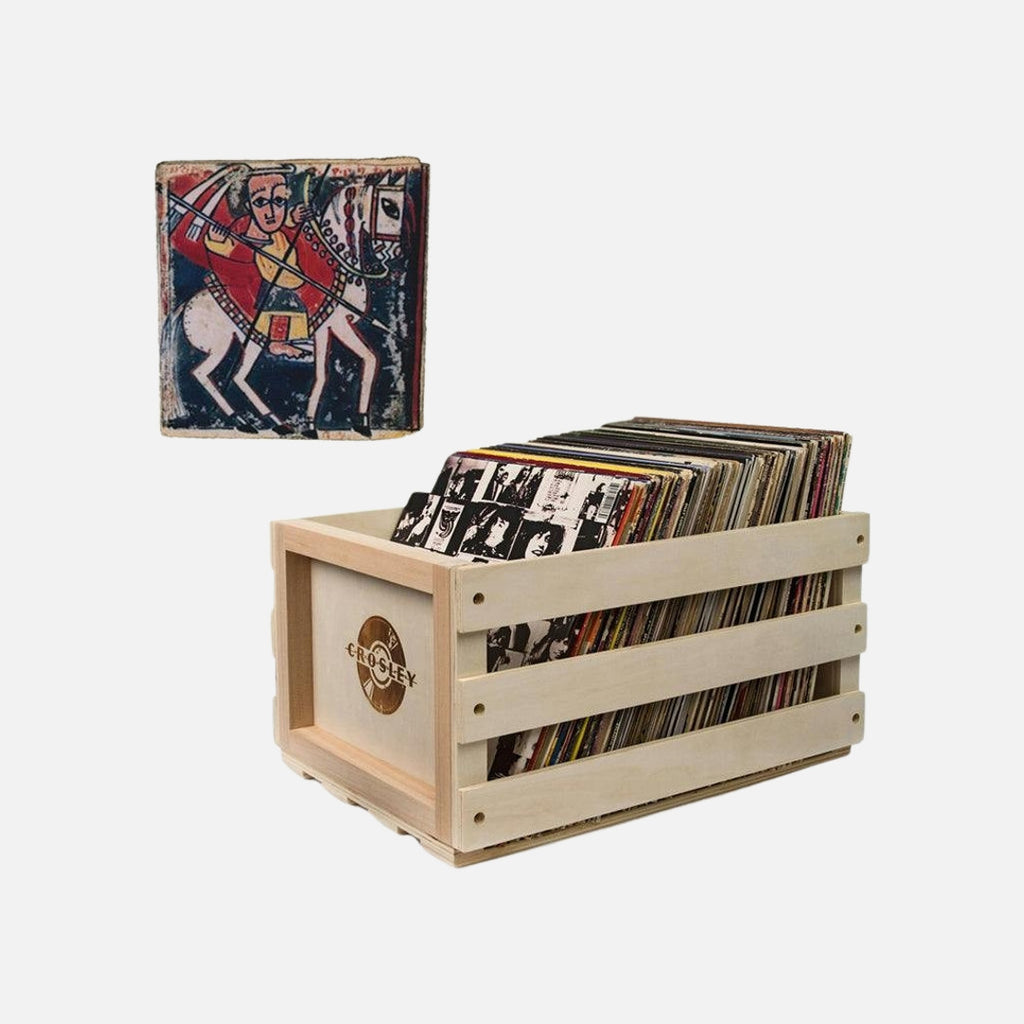 Crosley Record Storage Crate Paul Smon Graceland Vinyl Album Bundle