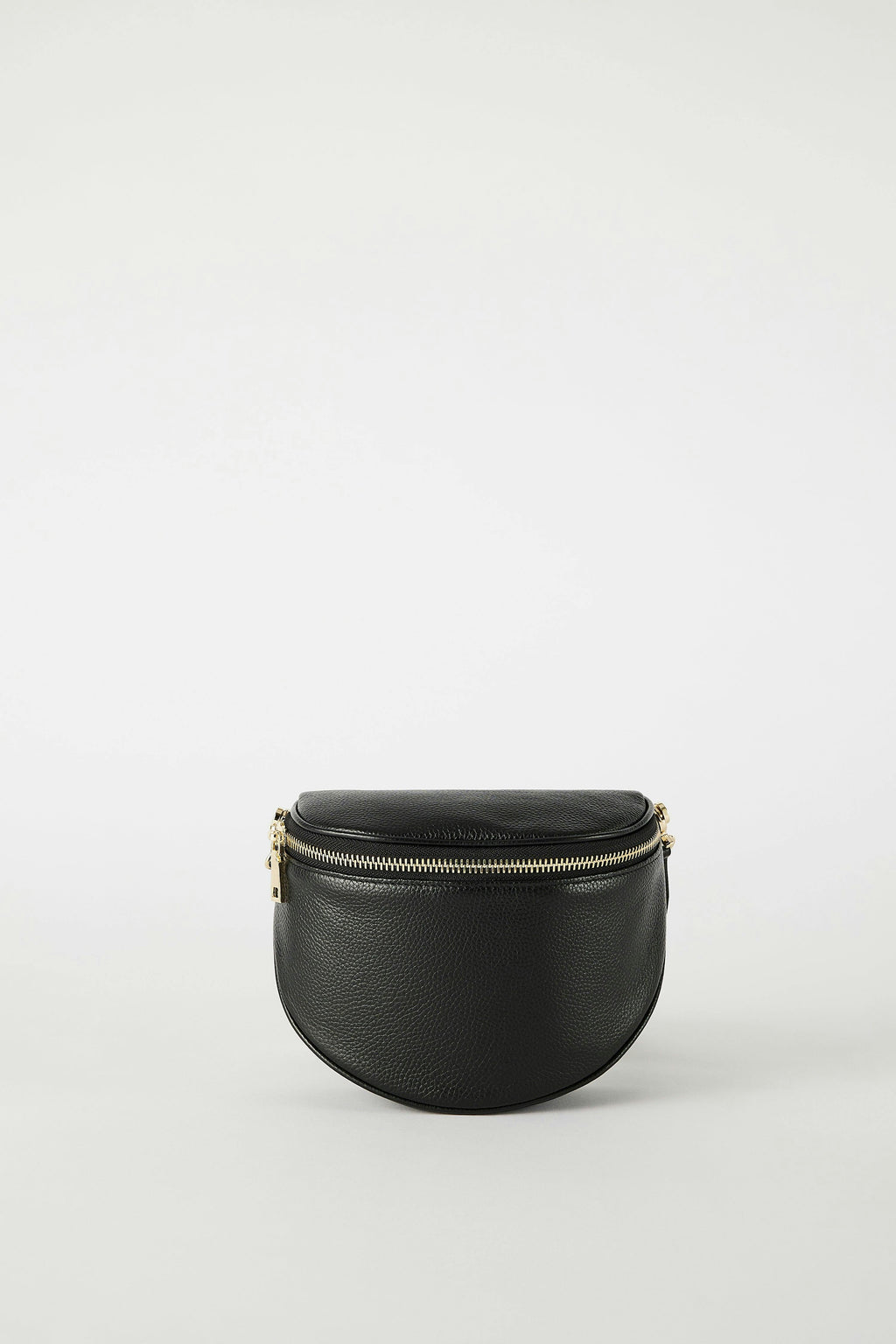 Luxury Leather Bumbag | Black Gold