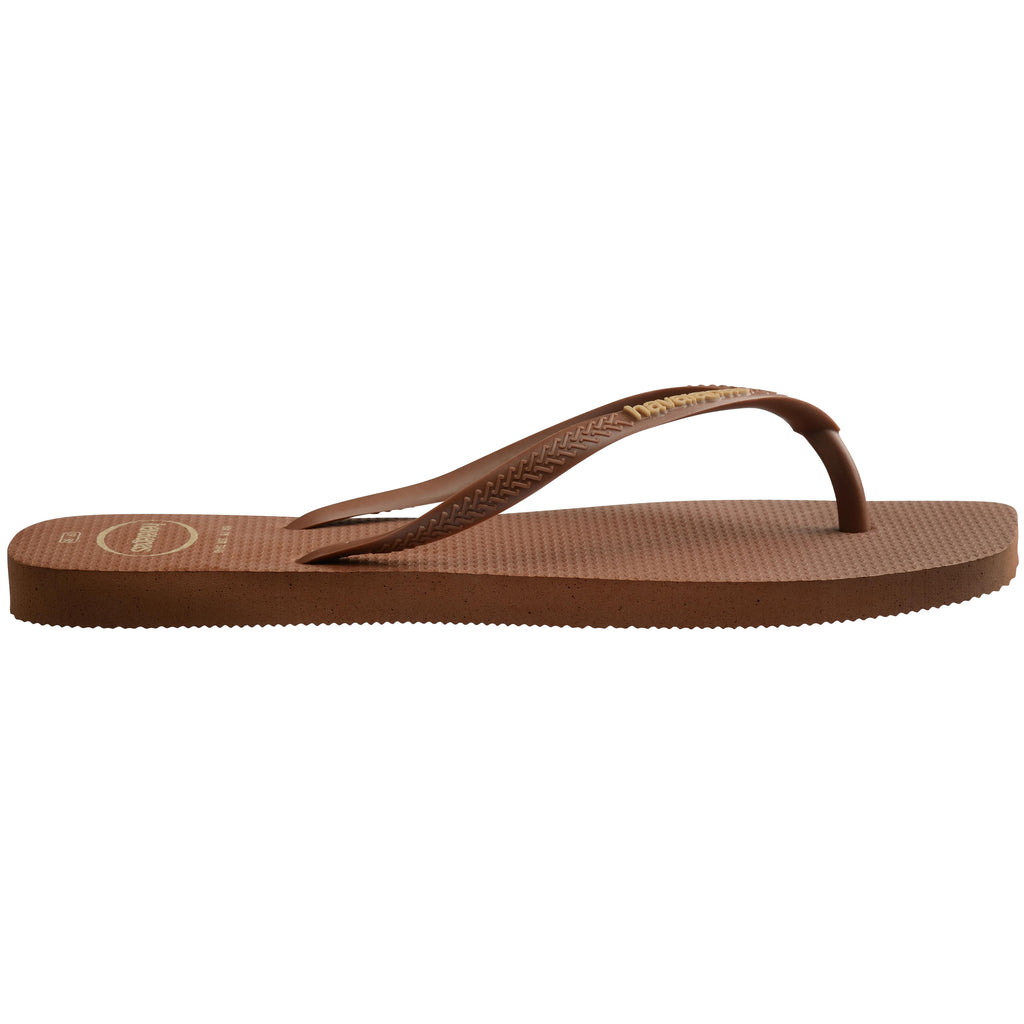 Slim Square Toe Logo Thongs