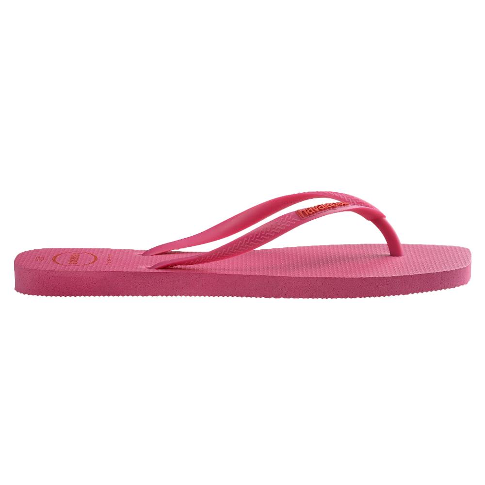 Slim Square Toe Logo Thongs