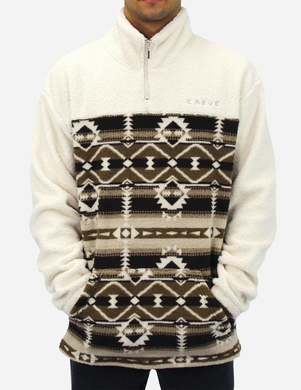 DUTTON - Men’s 1/4 Zip Sweatshirt - Cream