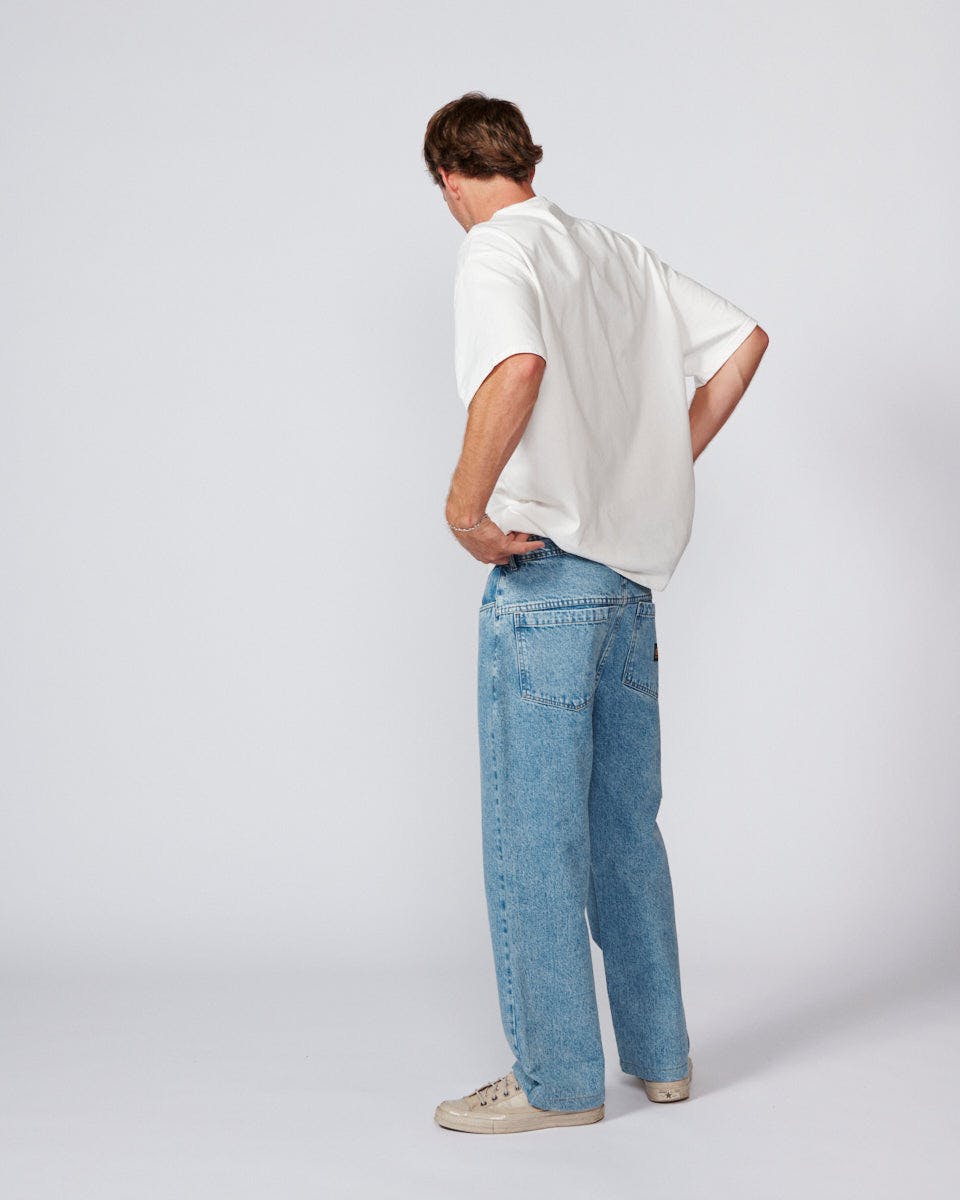 Peaty 5 Pocket Denim Carpenter Jean - Washed Blue