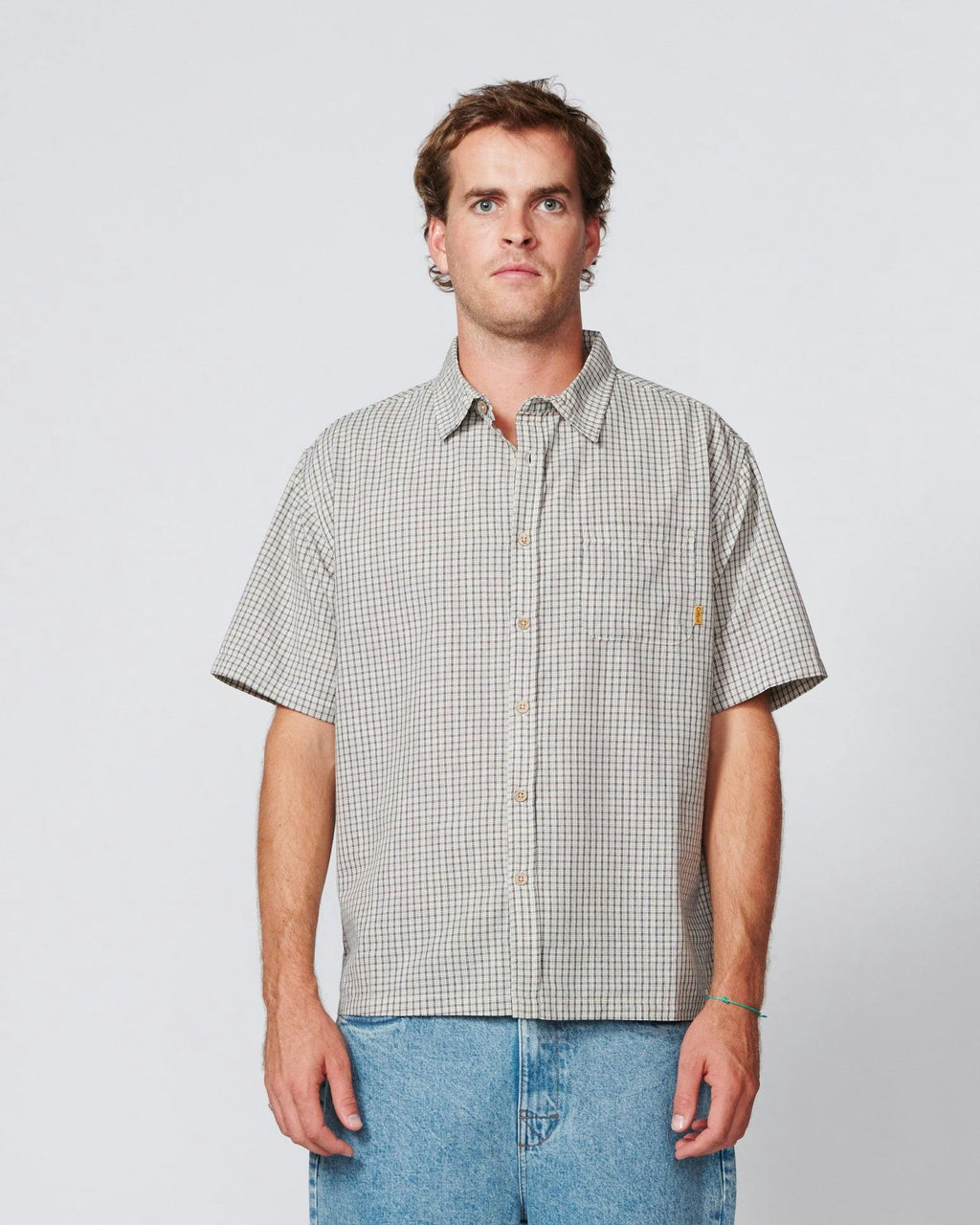 Garry Short Sleeve Shirt - Ecru