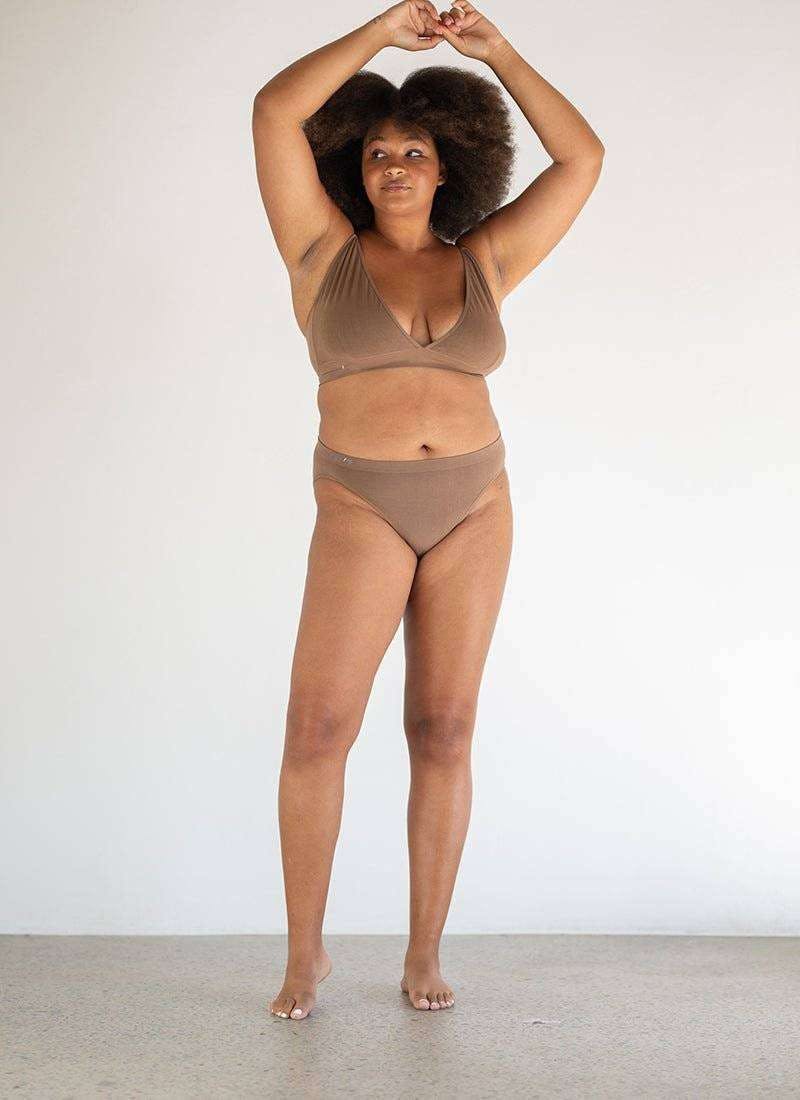 Callie Modal Bikini Brief Underwear - Bronze