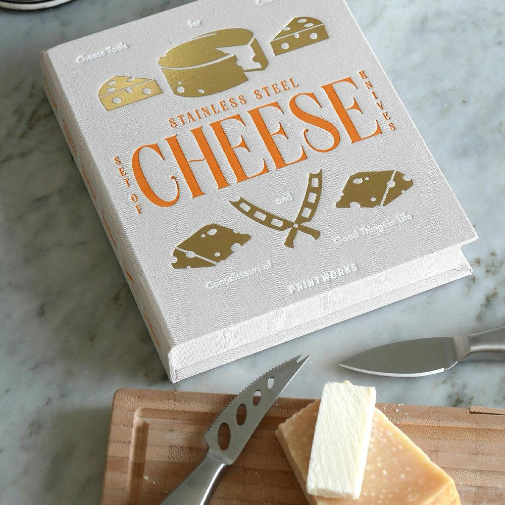Printworks The Essentials Cheese Tools-Beige Orange