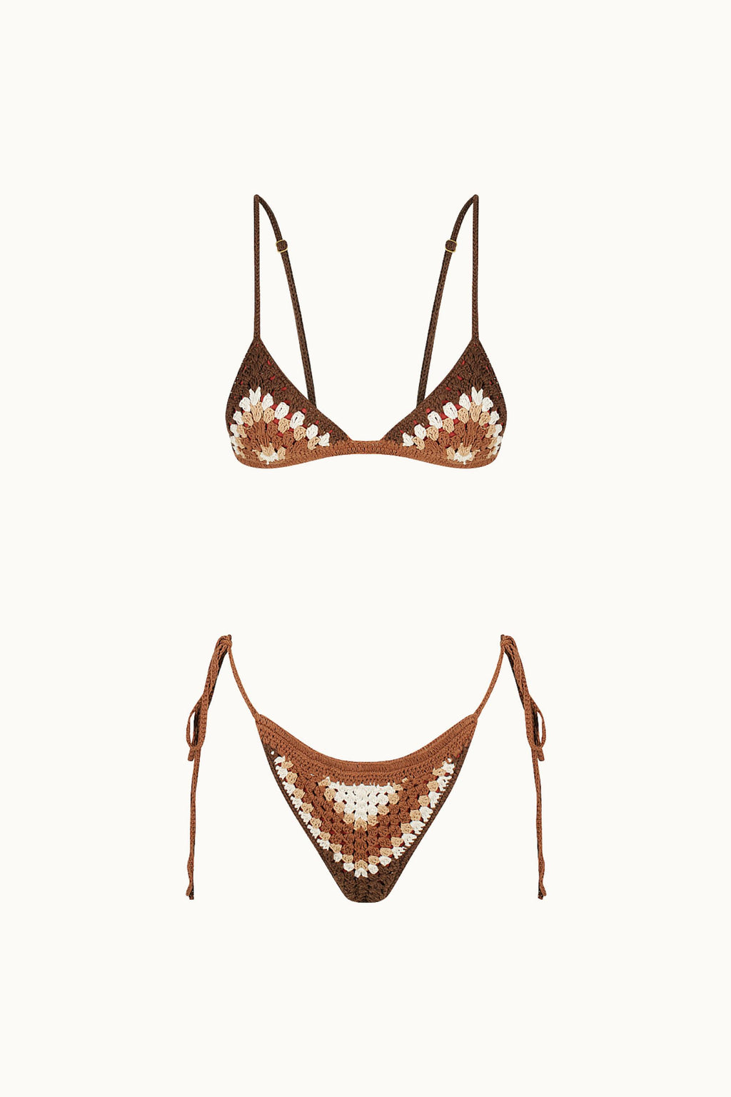 COCO CROCHET KINI TOP - ESPRESSO