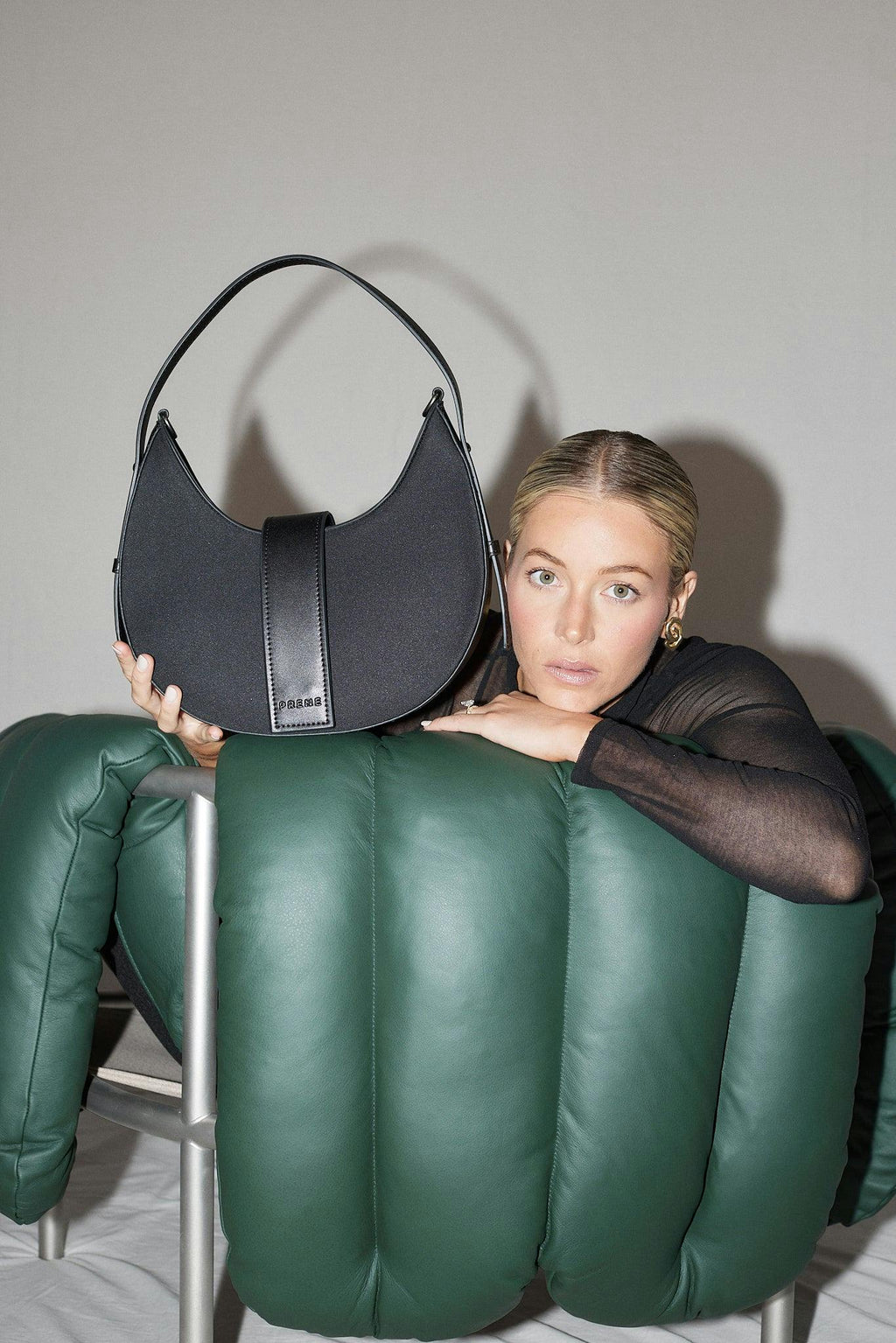 The Pixie Bag (CHARCOAL) Neoprene Crossbody Bag