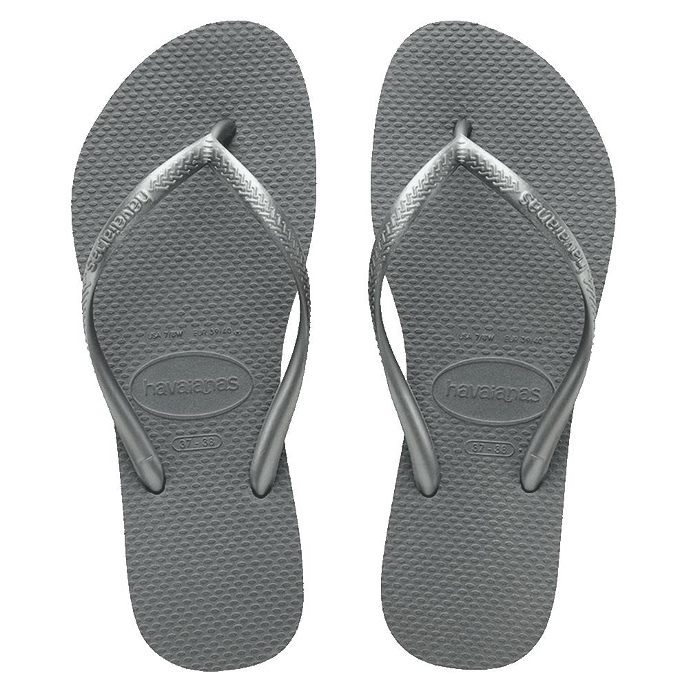 Slim Metallic Thongs