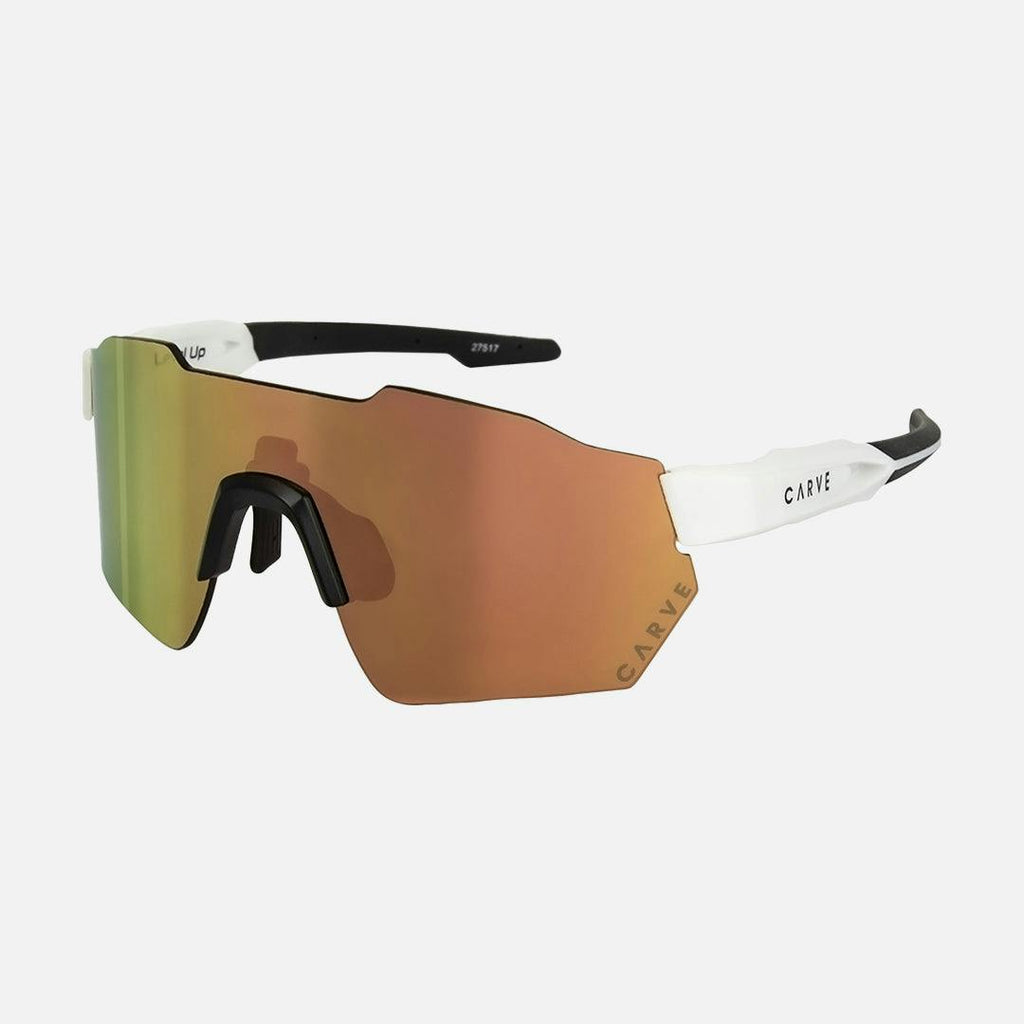 Level Up - Frame: Matte White   Lens: Brown with External Copper Iridium