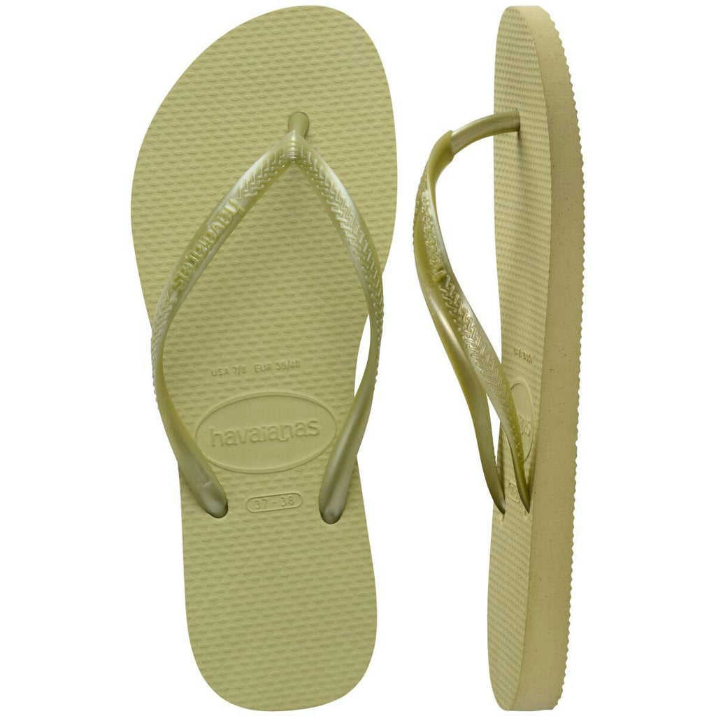 Slim Metallic Thongs