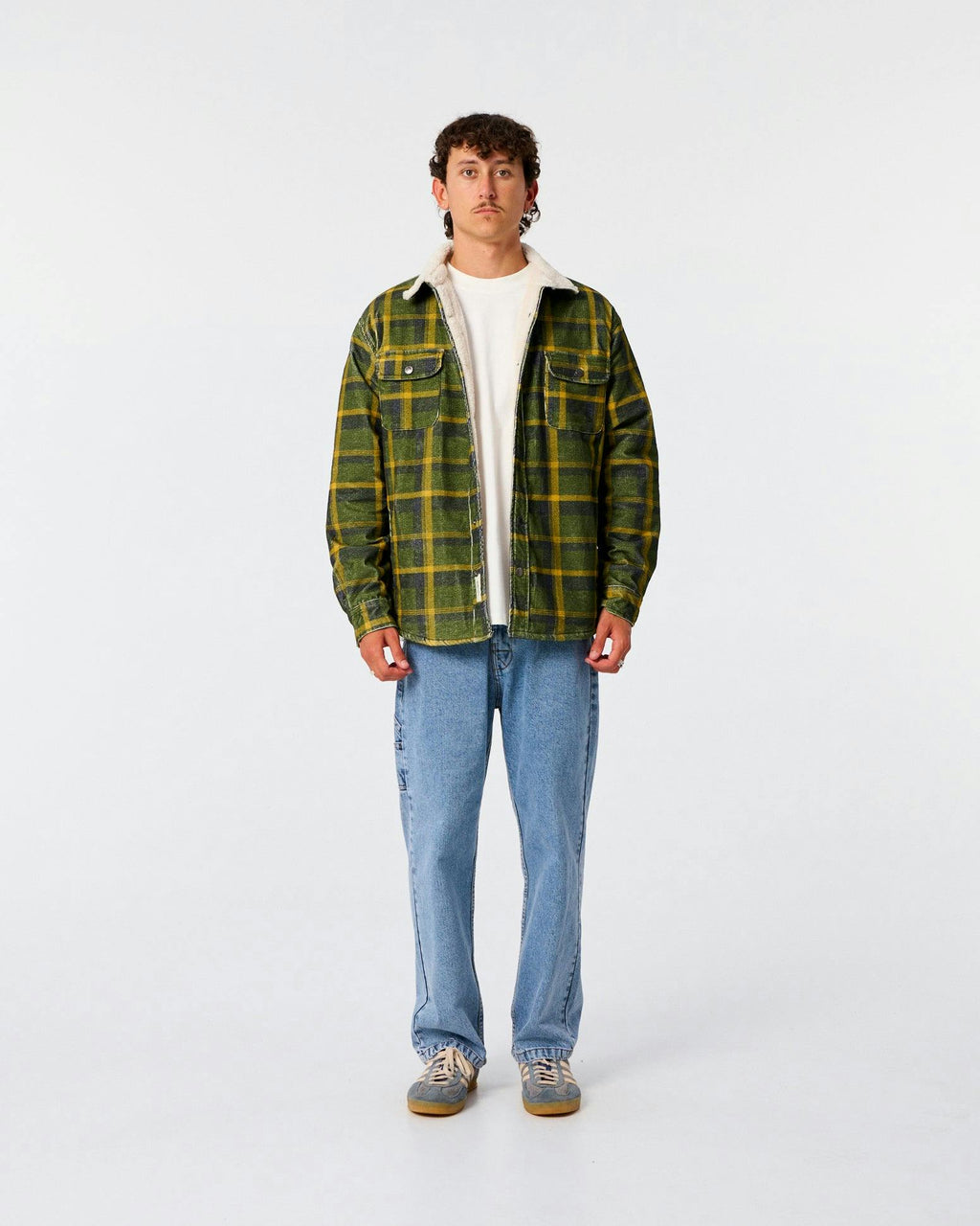 Ranger Check Jacket - Dusty Green