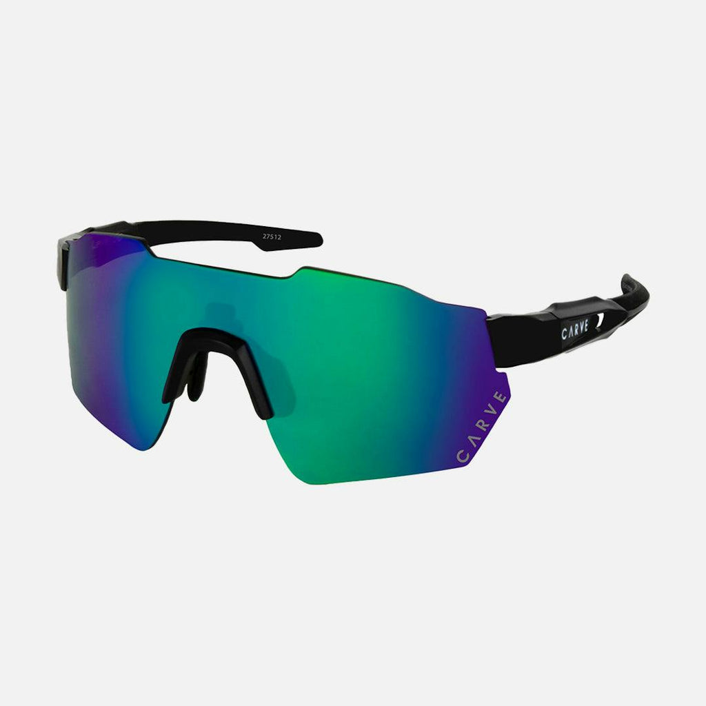 Level Up -  Frame: Matte Black   Lens: Rose with External Green Purple Iridium