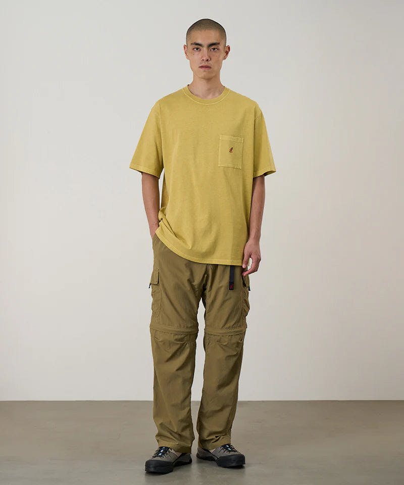 Gramicci One Point Pocket Tee in Sulphur Pigment