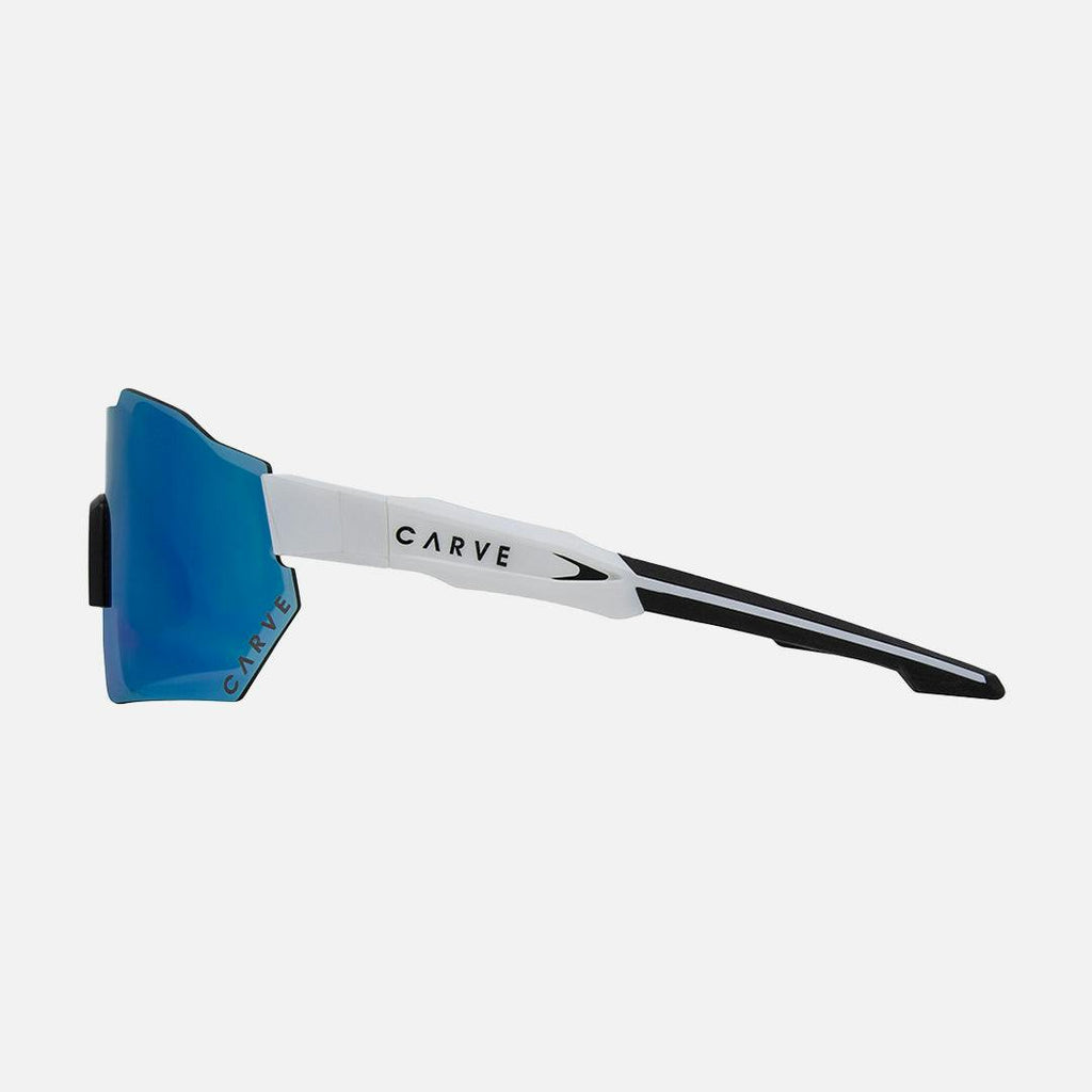 Level Up - Frame: Matte White   Lens: Rose with External Blue Iridium