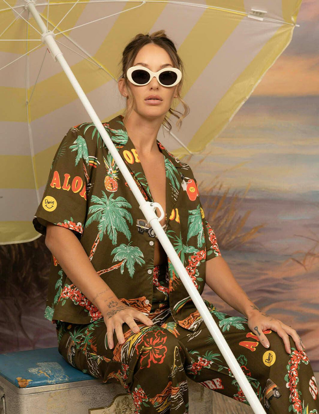 Palm Pant - Brown