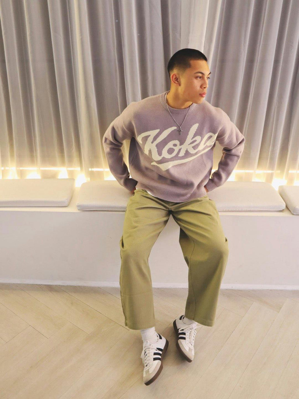 Barrel Leg Pants - Army Green