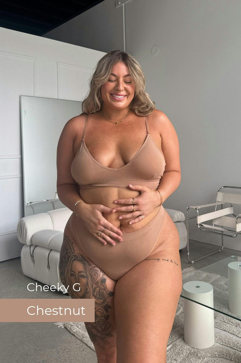 CHEEKY G 4 PACK - CHESTNUT