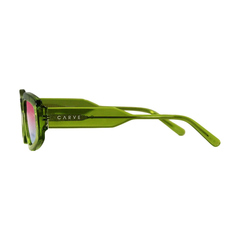 Tempted - Translucent Moss Frame Pink Gradient Lens