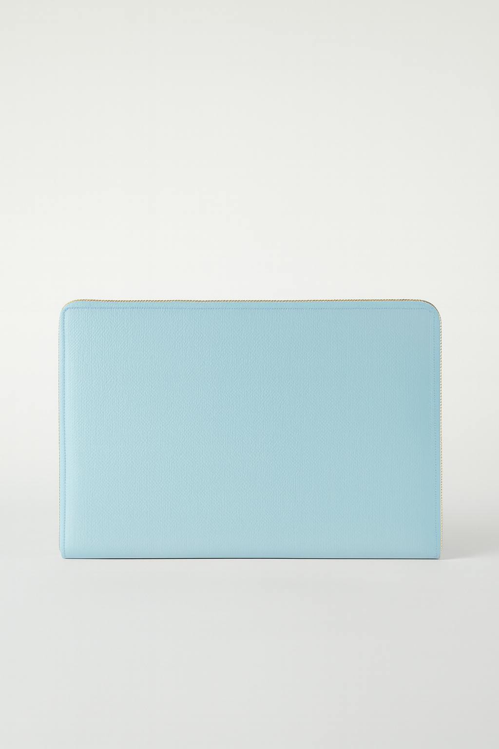 14" Padded Leather Laptop Case | Blue Gold