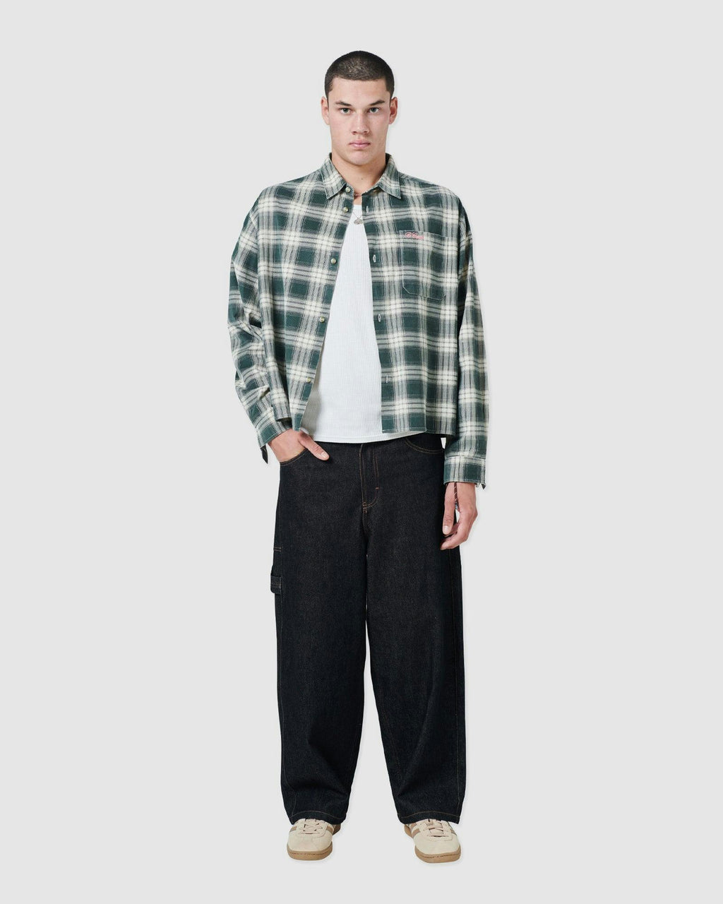 Chatlet Crop Shirt Plaid
