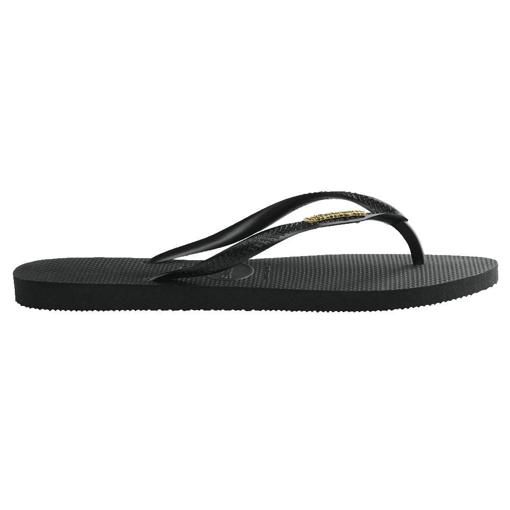 Slim Metal Logo Thongs