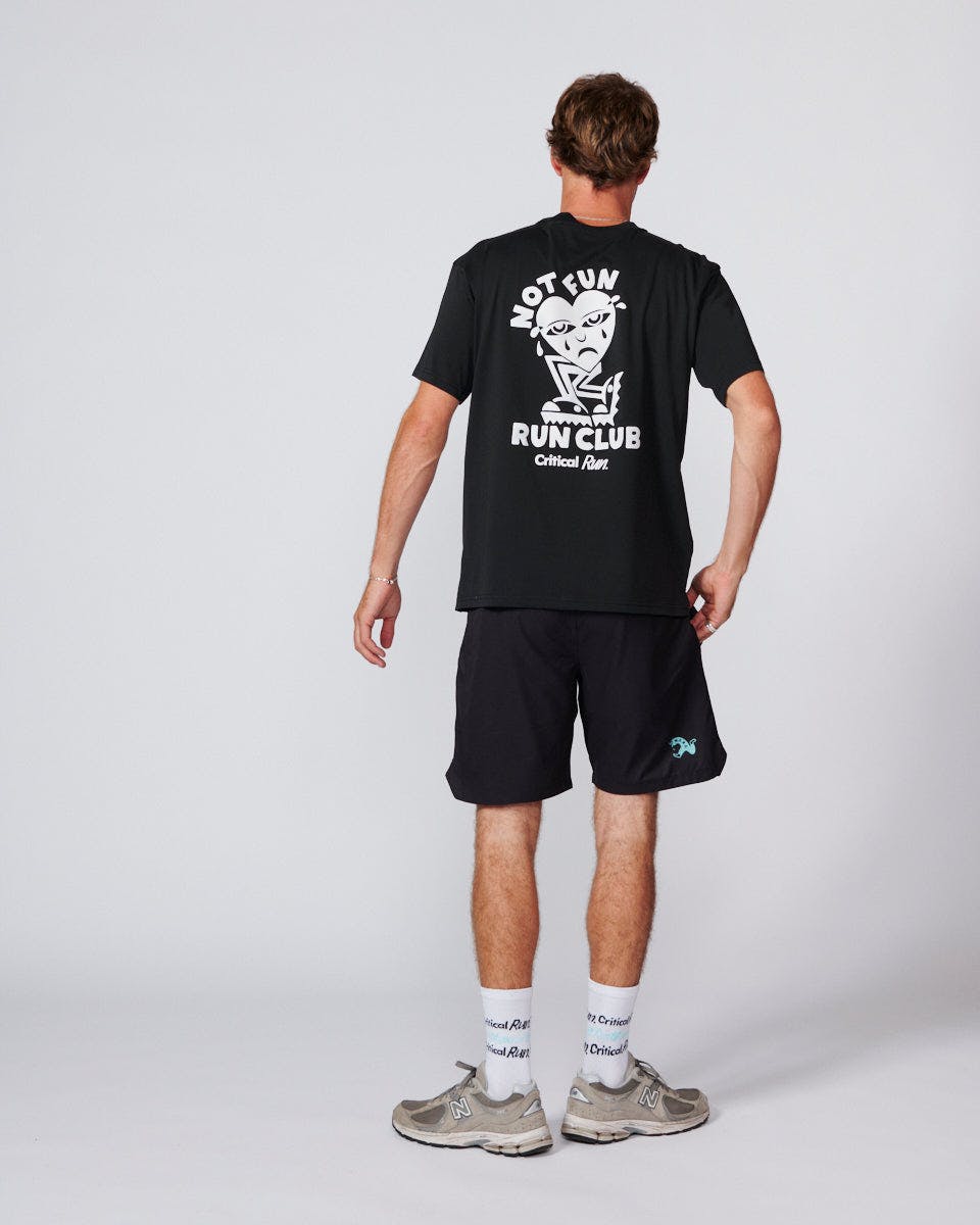 Run Club Heart Tee - Black