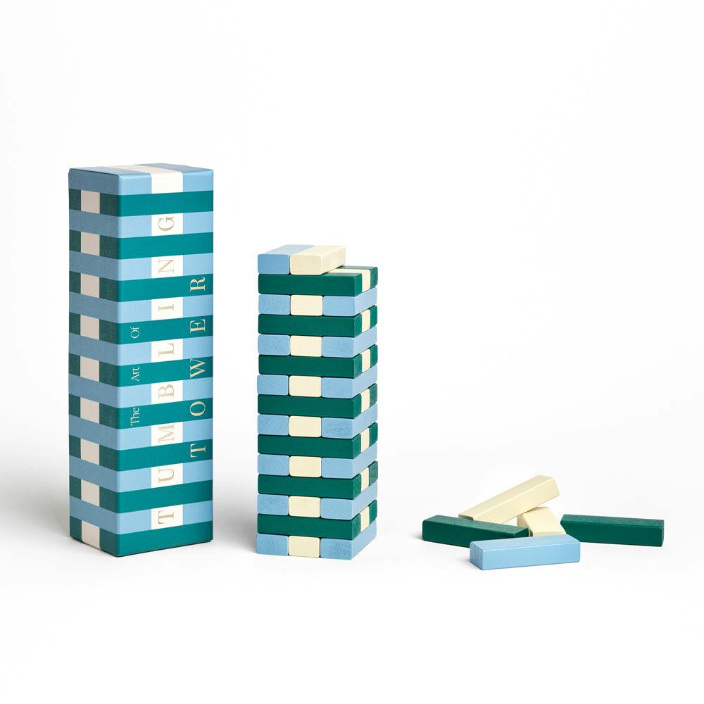 Printworks Play Tumbling Towers Green Blue