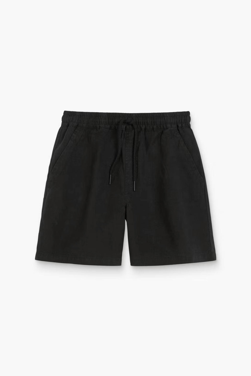 OAS Porto Linen Short in Black