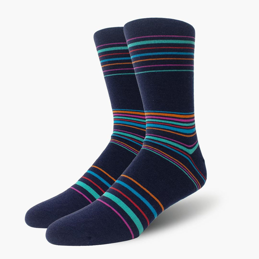 Navy Retro Stripes