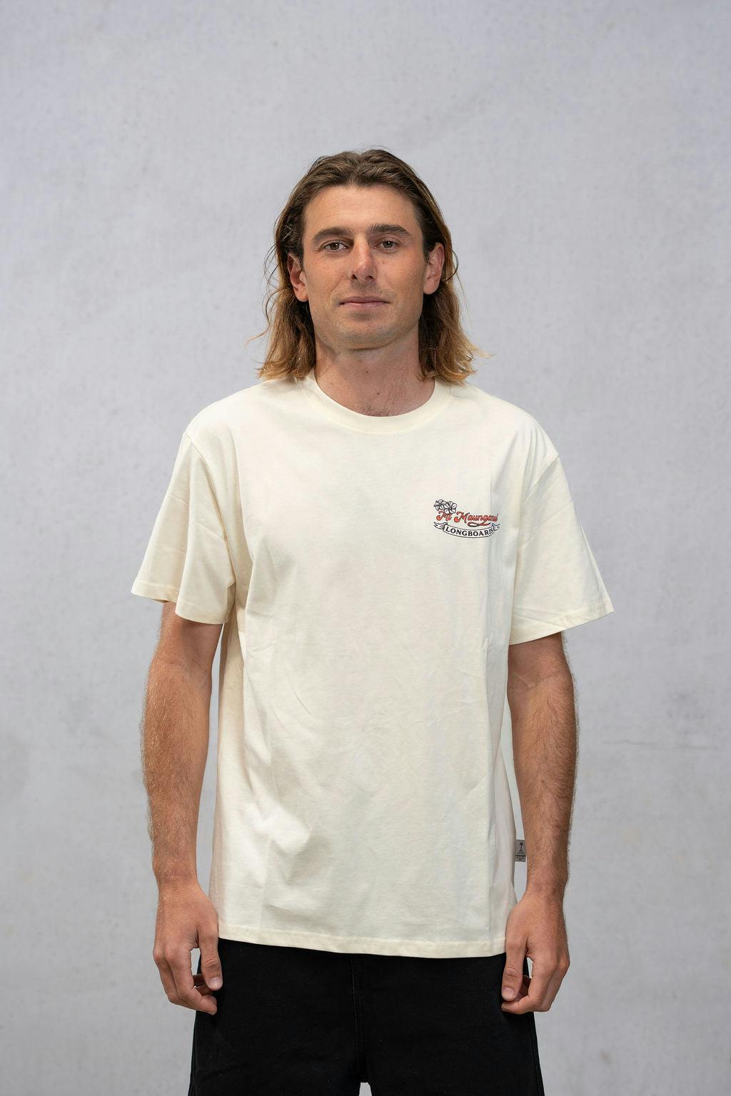 Mt Maunganui Surf Tee - Natural
