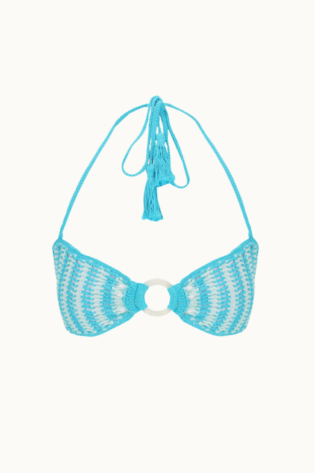 AÇAI CROCHET KINI TOP - AZURE